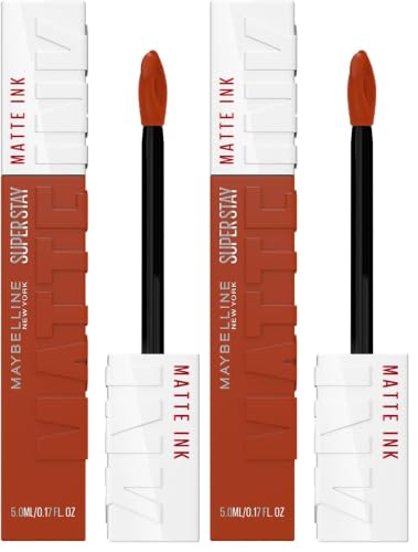 Image of Maybelline New York Super Stay Matte Ink Liquid Lipstick, 135 Globe Trotter (Pack of 2)