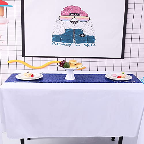 Trlyc Royal Blue Table Runner - 2Pack 12 X 85 Inch Glitter Wedding Table Runners For Wedding Birthday Party Decorations #TOP1