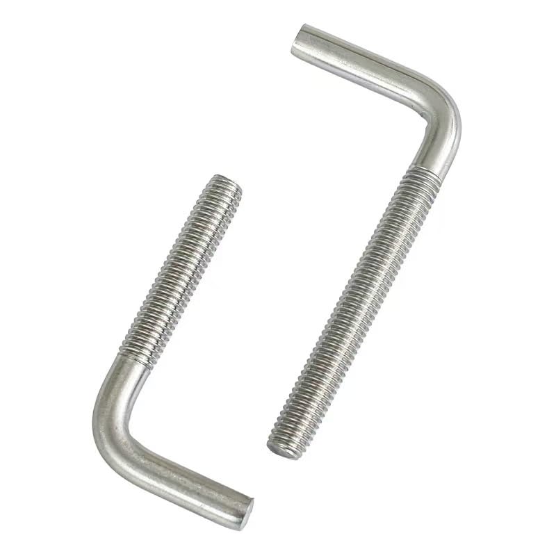304 Stainless Steel L-Shaped 7-Shaped Screws M4 M5 M6 M8 M10 M12, Cross Recessed Drive Angle Bolts, Metric Fasteners for Furniture, Construction, Marine & Household Hardware (5,M12 x 200mm)