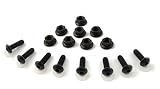Sólo para cúpulas Racing Puig 0956N Kit Tornillería, Color Negro