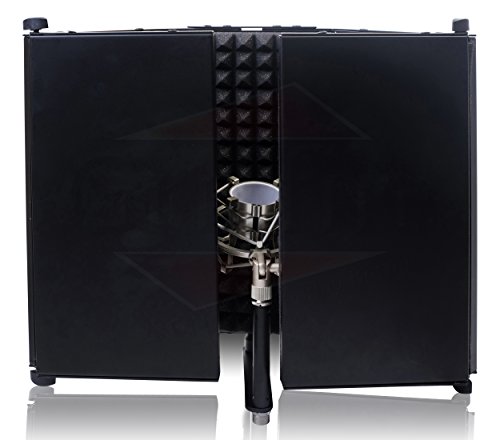 Studio Microphone Soundproofing Acoustic Foam Panel By Griffin | Soundproof Filter | Sound Diffusion Mic Booth Shield | Isolation Diffuser | Noise Absorbing/Barrier For Dj Vocal Audio Music Recording #TOP4