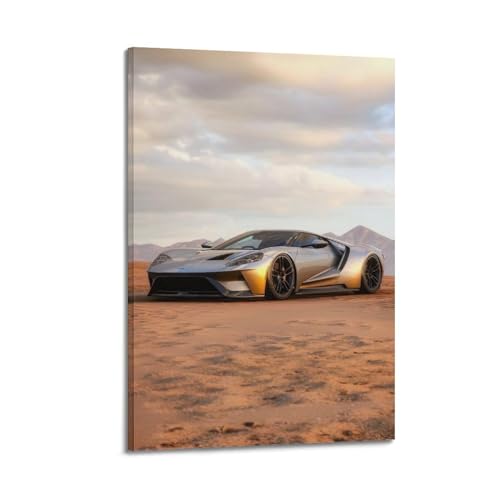 Poster voiture GT toile 60x90 cm décoration chambre
