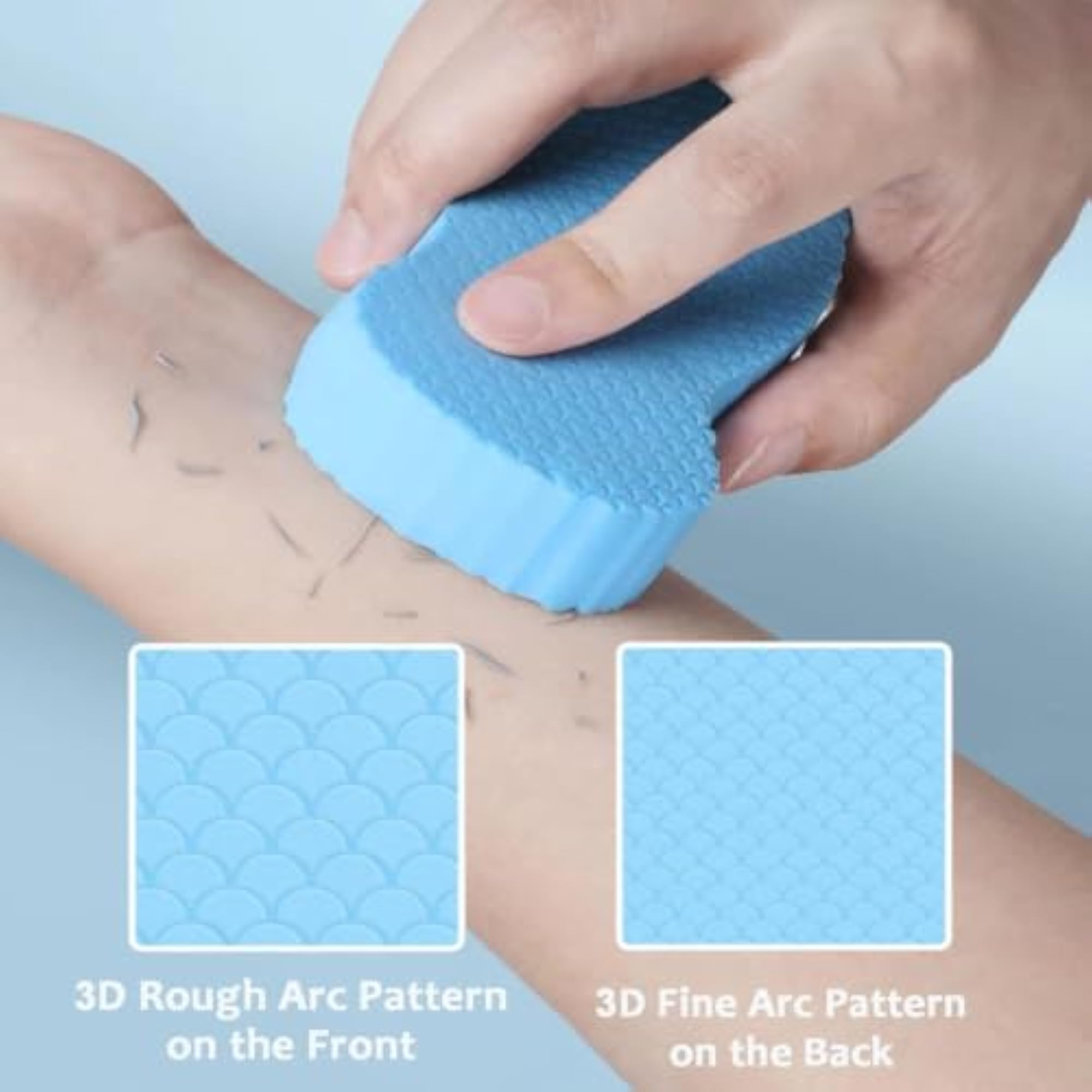 Ultra Soft Exfoliating Bath Sponge for Body Scrubbing, Blue