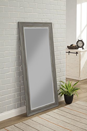 Sandberg Furniture 18311, Full Length Leaner Mirror, Antique Grey #TOP2