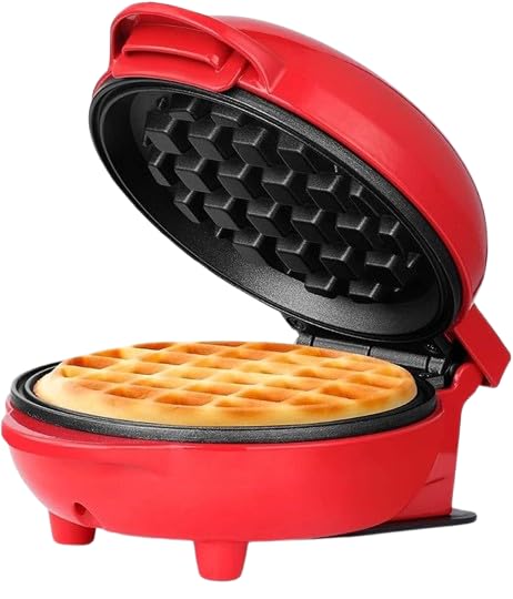 SUN PANTRY Mini Waffle Maker – 4-Inch Non-Stick Electric Waffle Iron-image-9
