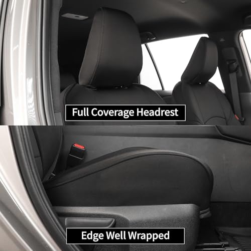 Image of EKR Rav4 Seat Covers Custom Fit for Toyota Rav4 (Hybrid) SE /XSE 2026,Car Seat Cover Full Set for SUV,Water-Resistant, Non-Slip, Easy Clean,Neoprene(Black)