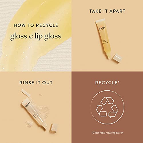 Honest Beauty Gloss-C Lip Gloss, Bronzite With Coconut Oil + Jojoba Seed Oil| Ewg Certified + Dermatologist Tested & Vegan + Cruelty Free | 0.33 Fl. Oz #TOP7