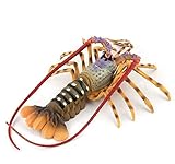 Warmtree 8.86 X 8.27 Big Fake Lobster Figurines Realistic Ocean Animals Model Plastic Lobster Sea Animal Action Figure Toys for Kids' Collection Science Educational Toy
