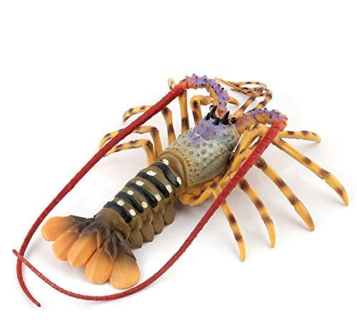 Warmtree 8.86 X 8.27 Big Fake Lobster Figurines Realistic Ocean Animals Model Plastic Lobster Sea Animal Action Figure Toys for Kids' Collection Science Educational Toy