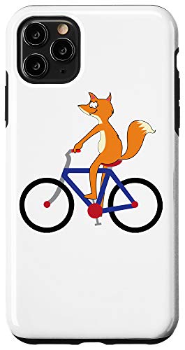 fox riding a bike
