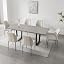 Grey Table+6 Beige Chairs D
