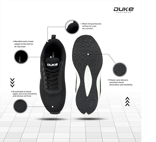 Image of Duke Mens Fwol2158-black Sports Shoes