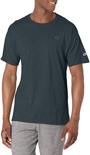 Champion mens Classic Jersey Tee Shirt, Granite Heather, Large US