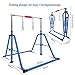 GLANT Gymnastics Bar for Kids with Rings Set, 7 Heights Adjustable Easy Folding Gymnastic Training Bar Kids Monkey Horizontal Bars - Max Load 300LBS