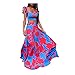 N\P Vestido estampado de hombro estampado de moda para mujer