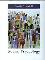 Social Psychology (text only) 9th (Ninth) edition by D. G. Myers B004NTK74I Book Cover