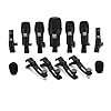 SUBZERO Complete 7 Piece Drum Microphone Pack with Stands & Cables #2