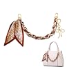 Scarf Bag Charm Chain Keychain Accessories for Women, Bow Purse Chain Bag Charms for Handbag Tote
