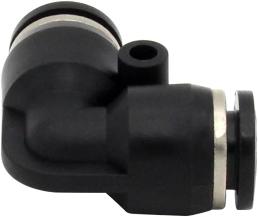 10pcs/lot PV Series Union Elbow PV4 6 8 10 12 14 16 Pneumatic L Type elbow fitting Plastic Pipe Connector Quick Fitting (Color : PV-6)