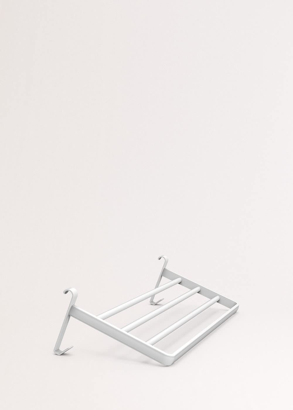 CREATE / WARMTOWEL Pro + Estante/Toallero Eléctrico con Calefactor cerámico con Estante 3 Barras y Gancho Blanco /101x13x55cm / 1500W, 2 potencias