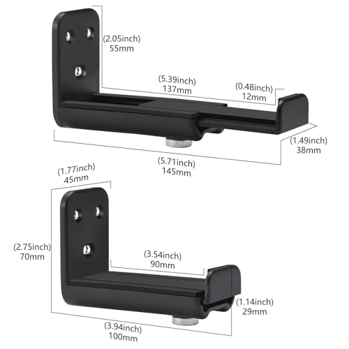 Soporte de barra de sonido ajustable y extensible para doble pared 2