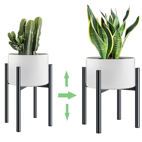 Miniatura 2 de Dejivsin Soporte Ajustable Para Plantas, Soporte Para Plantas, Soporte Ajustable Macetas Interior, 21 Cm-35 Cm, Soporte Ajustable De Metal, Moderno Soporte Para Macetas Para Uso Interior Y Exterior