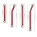 Hobbypark High Clearance Links Set Upgrades for Axial SCX24 C10 AXI00001 Wrangler JLU AXI00002 Bronco AXI00006 1/24 RC Crawler Car (Red)