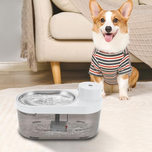 Fuente de agua para gatos con base cerámica y 1.5L miniatura 7