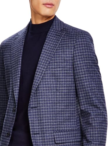 Tommy Hilfiger Mens Conrad Checkered Sportcoat Blue 36R3