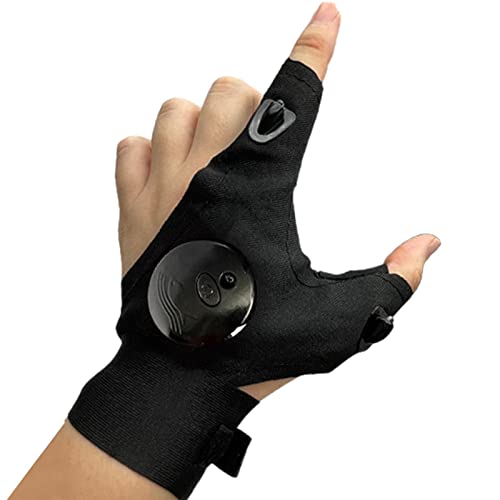 Gants De Lampe De Poche LED - Gants De Lampe De Poche Avec Lampe Étanche, Gants De Pêche Pour La Pêche De Nuit, Le Camping, La Randonnée Pédestre Et Les Travaux De Réparation Dans Les Endroits Sombres Cover