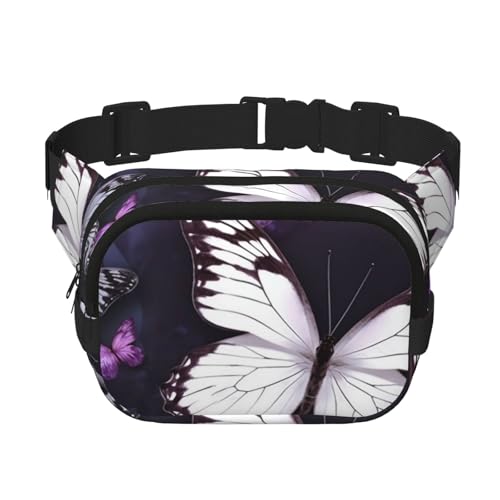 Sac banane papillon mixte pour randonnée et sport - Mini sacoche réglable et légère