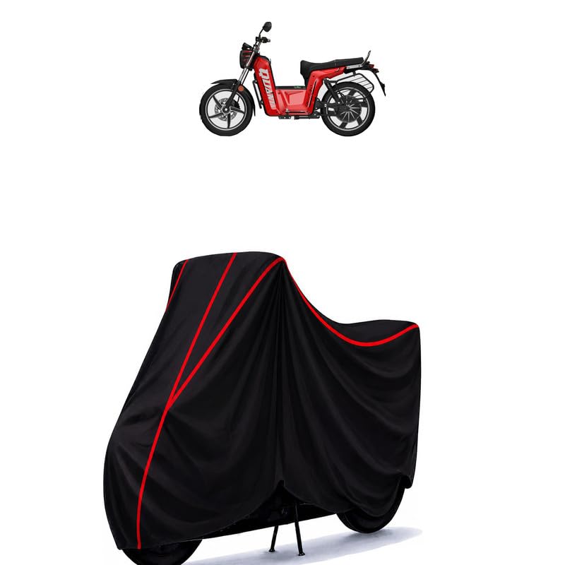 Image of Gravton Quanta 300 Water Resistant Bike Cover for All Motorcycles & Rain | Heavy Duty Taffeta Fabric | UV Protection, Dustproof, Scratchproof | All Weather Two Wheeler Body Cover with Elastic Bottom