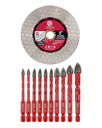 Foret sec diamant pour installer les accessoires de salle de bain