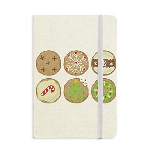 Couverture souple tissu pour ce cahier A5 arbre de Noël vert premium