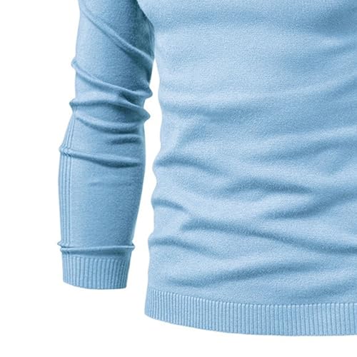 Men's Slim Fit Turtleneck Pullover Sweaters Casual High Neck Basic Knitted Sweaters Long Sleeve Solid Pullover Top3
