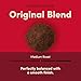 Tim Hortons Original Blend, Medium Roast Ground Coffee, Perfectly Balanced, Always Smooth, Made with 100% Arabica Beans, 12 Ounce Bag