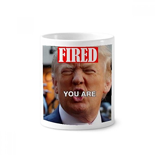 Pot à brosses à dents céramique Trump pour ranger un bureau encombré tasse blanche 350ml