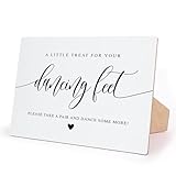 Flip Flop Sign, Wedding Party Signs, 10 x 8 Inch, Wedding Decor, Wedding Supplies, Bridal Shower Favors, for Wedding Reception, Bridal Shower, Engagement, Elegant Gold Style,12