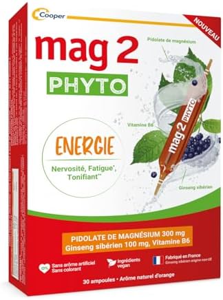 MAG 2 – Phyto Energie - Magnésium 300 mg, vitamine B6 et ginseng ...