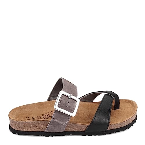 NAOT Footwear Fresno Women’s Toe Loop Slide Sandal with Cork Footbed and Arch Support - Buckle - Comfort and Support – Lightweight and Perfect for Travel – Medium to Wide Fit2