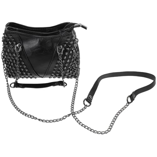 Sac bandoulière chaîne pratique en PU, l'accessoire mode idéal pour vos sorties de loisirs