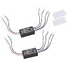 Brake Light Flash Strobe Controller Flasher Module Auto Car LED Flash Module for Motorcycles Cars Trucks Brake Lights Tail Stop Lights GS-100C 12-24V (Pack of 2)