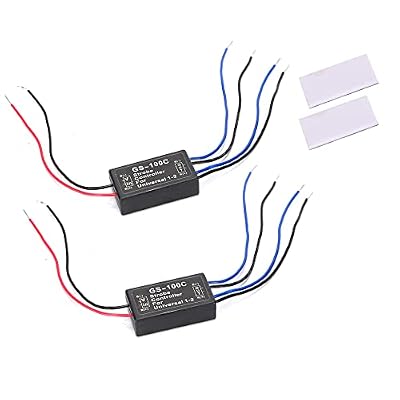 Brake Light Flash Strobe Controller Flasher Module Auto Car LED Flash Module for Motorcycles Cars Trucks Brake Lights Tail Stop Lights GS-100C 12-24V (Pack of 2)