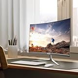 Gawfolk 24.5 inch PC Screen, Curved(3000R) 120hz Gaming Monitor with Built-in Speakers FHD 1080p 1ms Bezel-less, 98% sRGB, 178° Wide Angle, HDMI、VGA, Compatible with Wall Mounted VESA 75*75MM - Black - Image 7