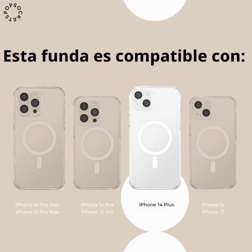 Funda iPhone 14 Plus MagSafe PopSockets ecológico Aura 5