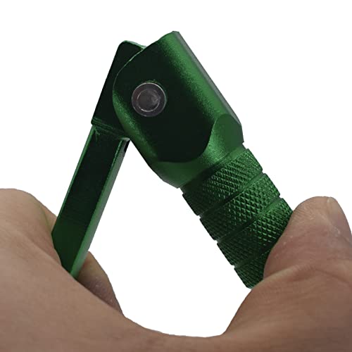 Image of CNC Aluminum Motorcycle Gear Shifter Lever, Foldable Pedal Shifter Lever Fit for CRF50 XR50 XR CRF 50cc 110cc 250cc Dirt Pit Monkey Bike Motorcycle ATV (Green)
