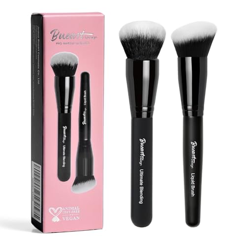 Bueart Design Ultimate Blending makeup Brush with Liquid Blush brush Ideal For Applying & Blending