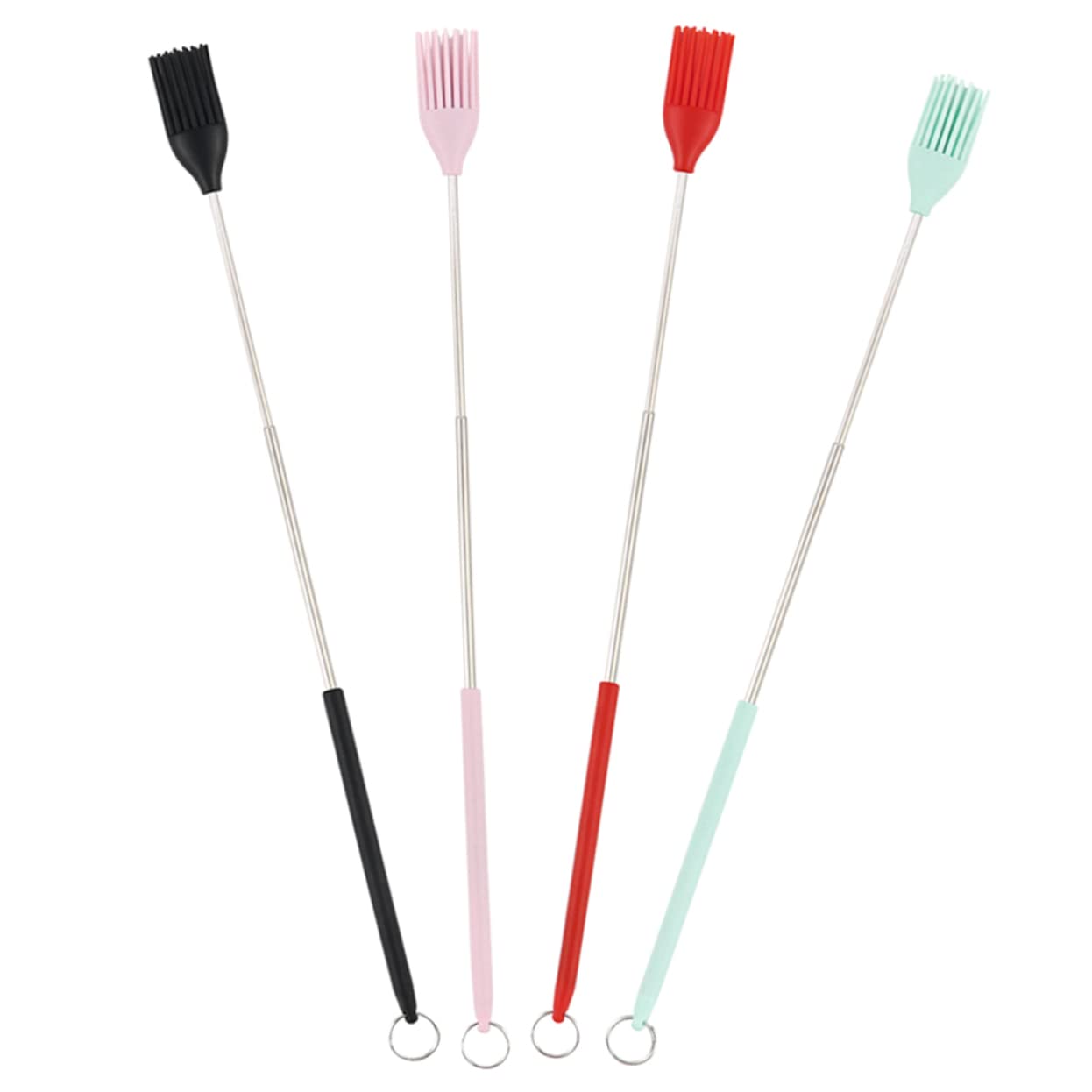 TOYANDONA 5 Sätze Grillbürste Aus Silikon Essen Für Einfügen Backwerkzeuge Backen Kuchen Backpinsel Heftbürsten Herstellung Backbürste Silikon-heizpinsel Küchenpinsel Kieselgel 4 Stücke * 5