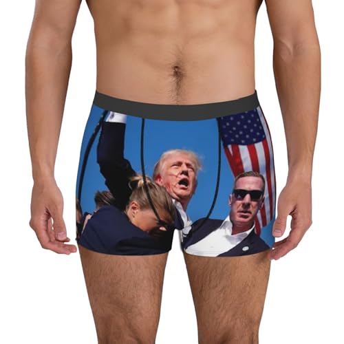 Trump 2024 Sign Trump Party Supplies Men Boxer Brief Underwear Donald Trump Merch America Trump Stuff3