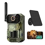 Hubposh 4G LTE Cellular AI Security Camera with Solar Panel, 1080p Outdoor Cameras for Home Security, Night Vision, Live View, Two-Way Talk, IP65, Built-in SIM Card, Unlimited Plan (Sold Separately)